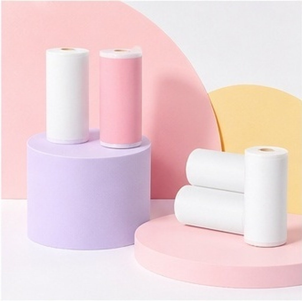 Mini Pocket Thermal Printer Paper Roll - 8 rouleaux de papier thermique pour