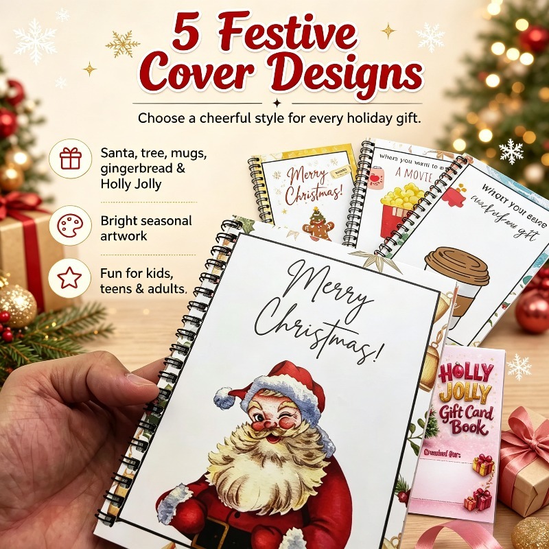 Books - Livre de cartes cadeaux de Noël
