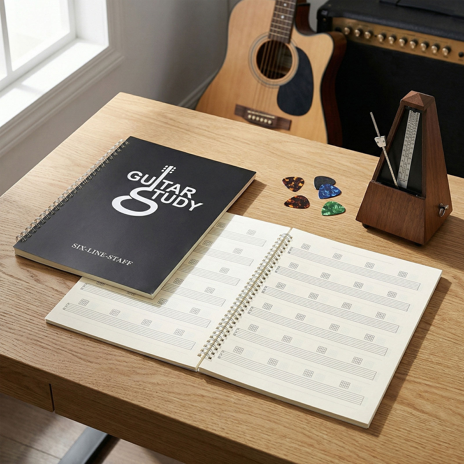 2 pièces : carnet de partition - Blank Sheet Music Notebook avis et prix