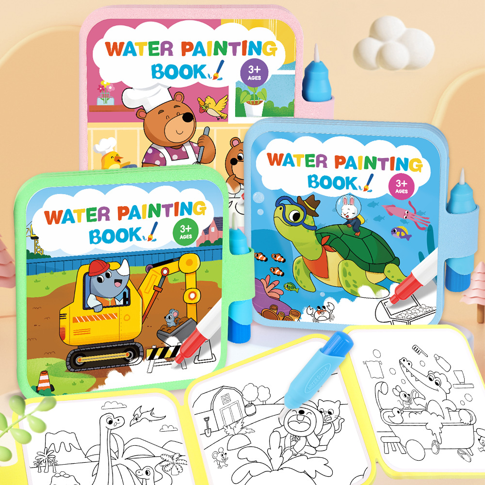 Livre de peinture à l'eau magi - Reusable Water Magic Coloring Book avis et prix