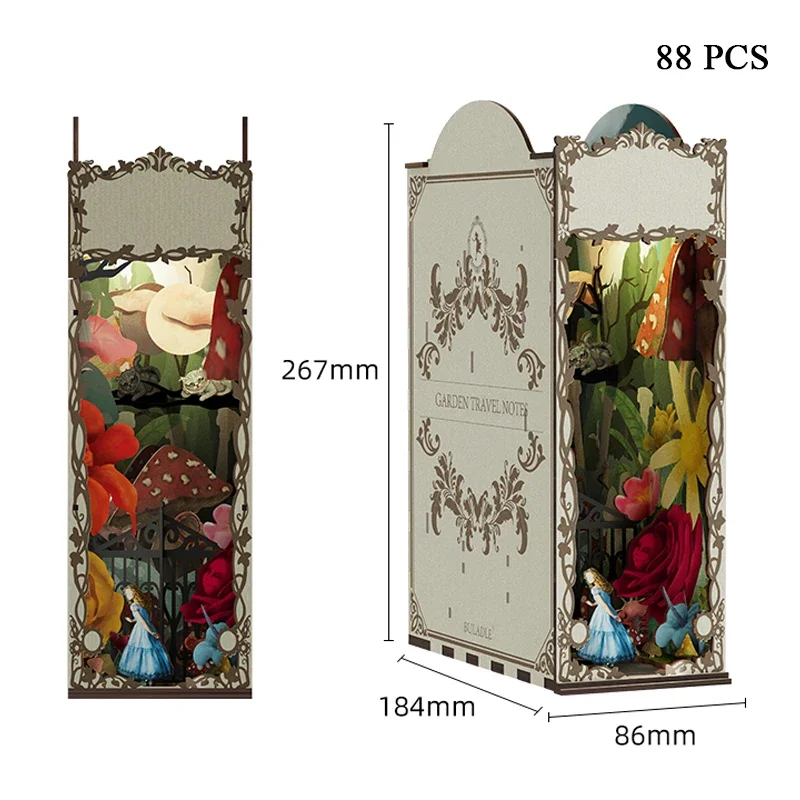 Serre-livres de voyage de jard - Diy Wooden Book Nook Kit Shelf Insert avis et prix
