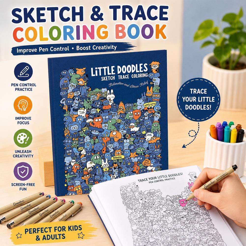 Livre de coloriage et de traça - Adult Coloring Book Stress Relief avis et prix